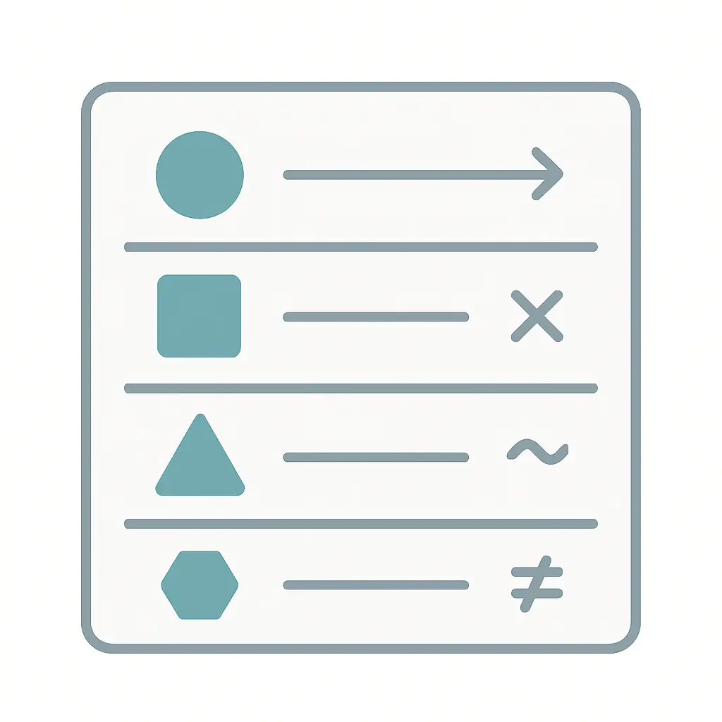 Tableau d'orientation associant chaque test statistique à sa mesure de taille d'effet