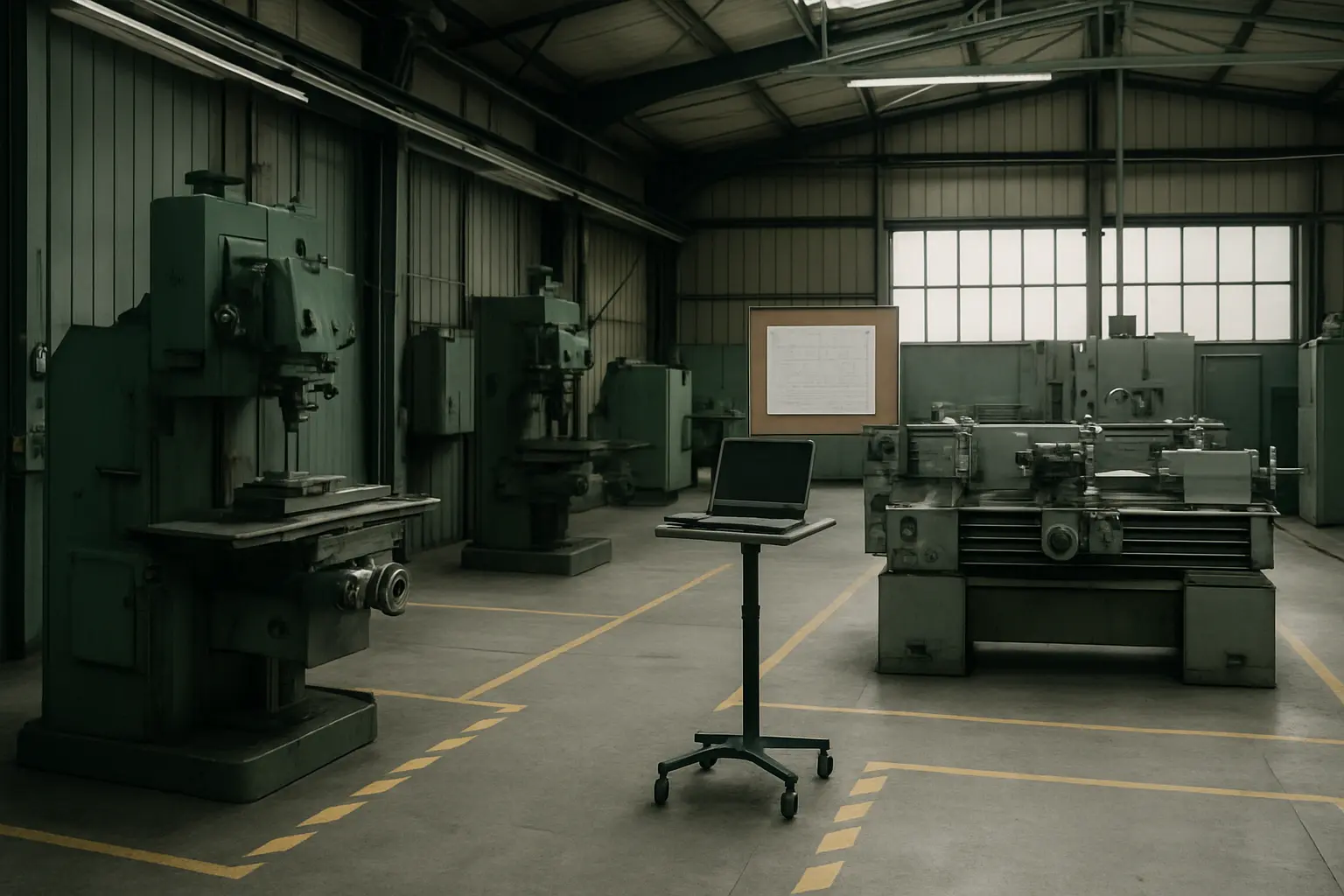 Atelier industriel où se déroule le projet support du mémoire d'ingénieur