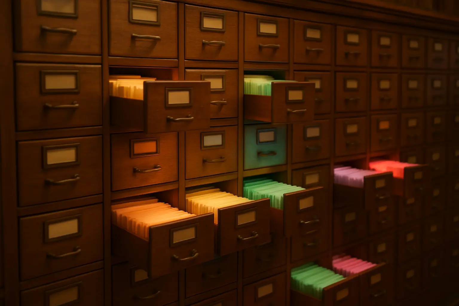 Casier de bibliothèque symbolisant l'annuaire des modèles théoriques par discipline