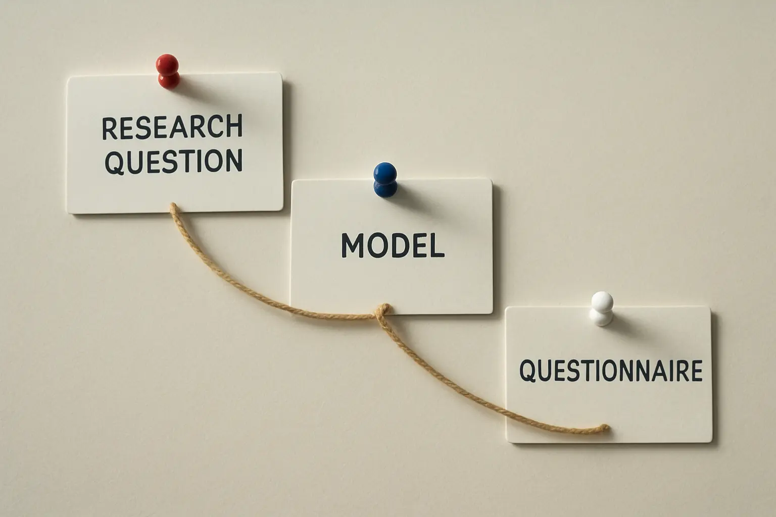Chemin reliant question de recherche, modèle théorique et instrument