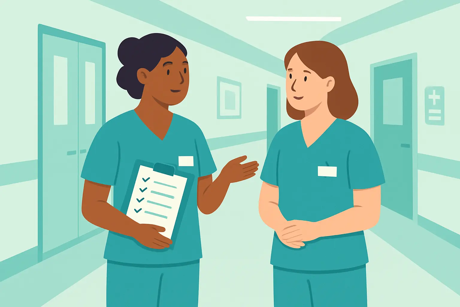 Illustration d'un recrutement de participants soignants pour un mémoire en soins infirmiers