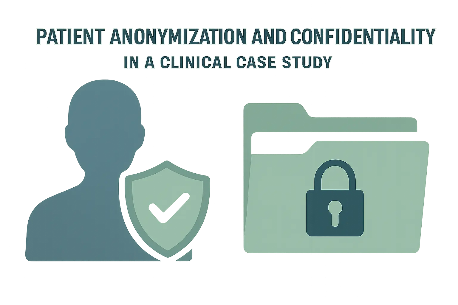 Illustration symbolisant l'anonymisation renforcée d'un patient dans une étude de cas clinique de TFE infirmier