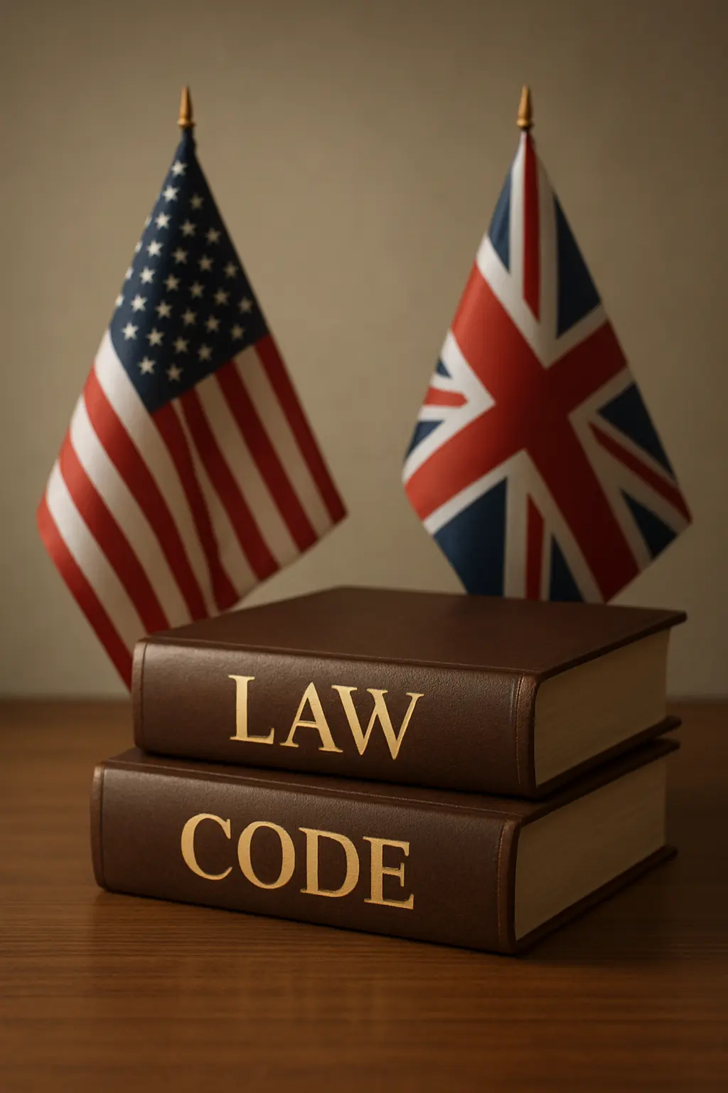 Codes juridiques de deux pays illustrant une comparaison de postures théoriques du droit