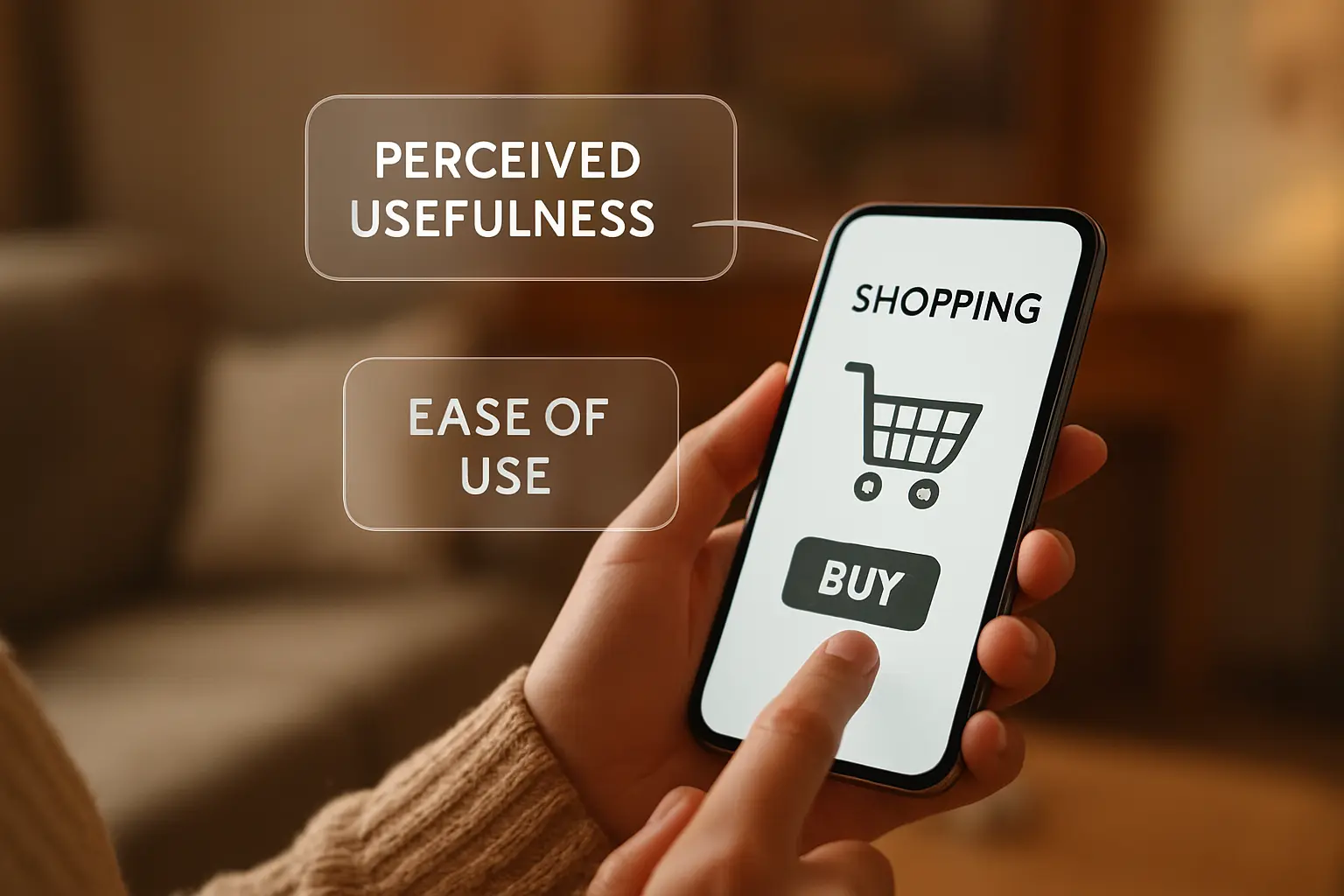 Adoption d'une application mobile illustrant le modèle TAM pour un mémoire de marketing