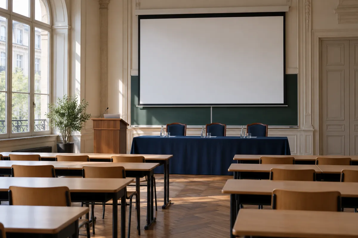 Soutenance de mémoire de master devant un jury universitaire