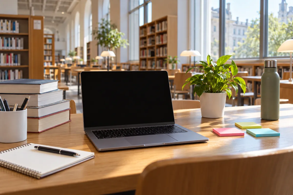 Étudiante en master cherchant un sujet de mémoire marketing sur son ordinateur